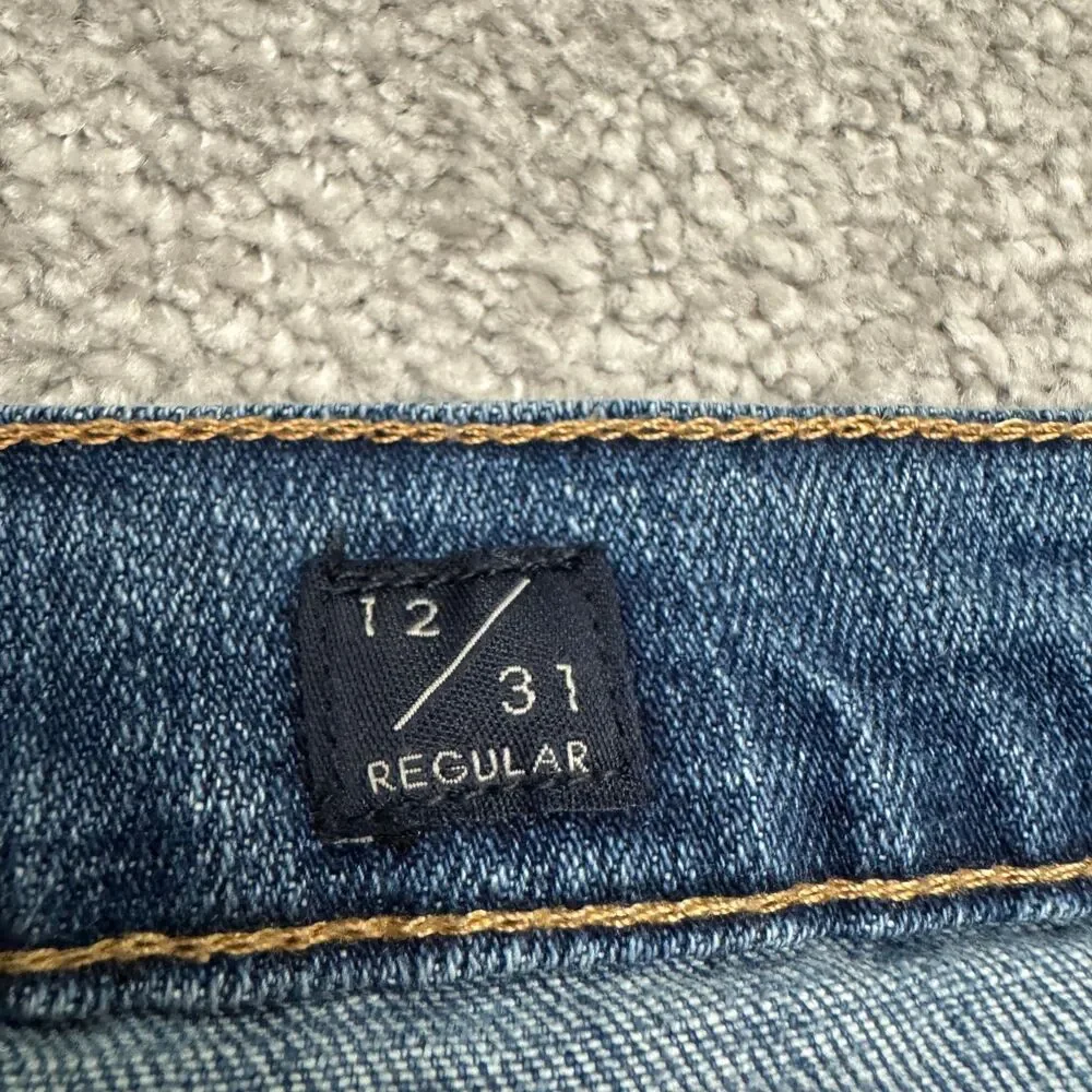 Lucky Brand Mid Rise Straight Sweet Denim Jeans Womens 12/31 Blue Cotton Casual